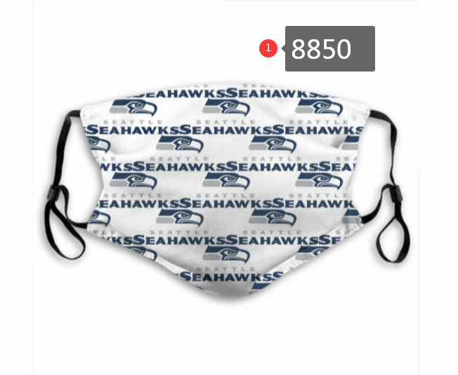 2020 Seattle Seahawks #7 Dust mask with filter->nfl dust mask->Sports Accessory
